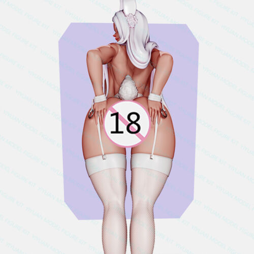 Modellino kit resina scala 1/24 sexy coniglio ragazza nsfw non colorato non assemblato nuovo giocattolo - Foto 6 di 8