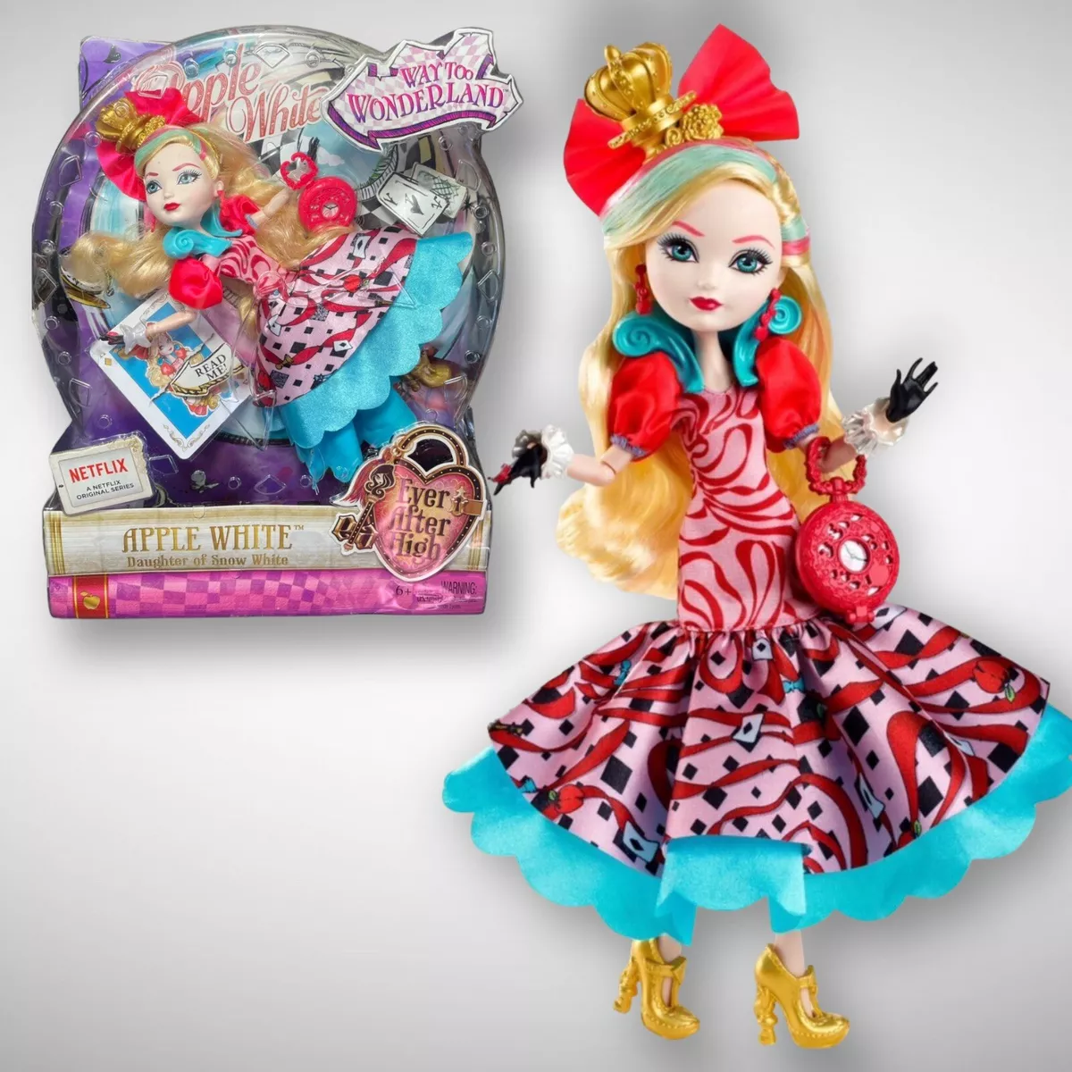 Ever After High Way Too Wonderland Apple White Doll *read Description*