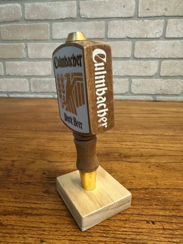 Vintage Blatz Culmbacher Dark Wooden 6.5" Beer Tap Handle Bar Pub Tapper - Picture 2 of 4