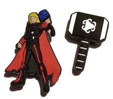 Thor  Hammer Shoe Charms 2 PC Set NEW For Shoes, Bracelets, Crafts  More 