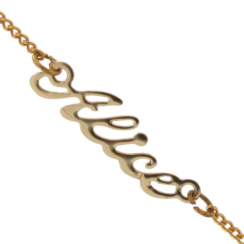 Vintage Gold Script Personalized Name Charm Necklace 16" - Choice Ladies Names - Picture 4 of 179
