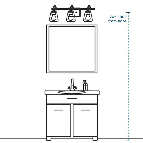 P3192-09 Trinity Bath & Vanity 24-Inch Width x 11-Inch Height Nickel - Picture 4 of 7