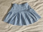 H&M Girls Teen Pleated Pastel Blue Skirt Size 9-10 Uniform Kawaii Cottagecore