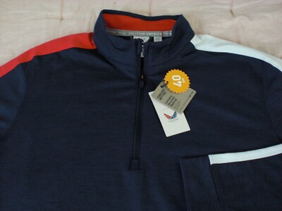 Puma Volition America  United T7  ¼-Zip Perf. Jersey, NWT - Men's L + 2XL, $90