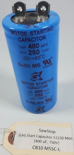 Start Capacitor For ICS51230 KT Motor 60Hz – 400uF 250V CB10 M5SC-L