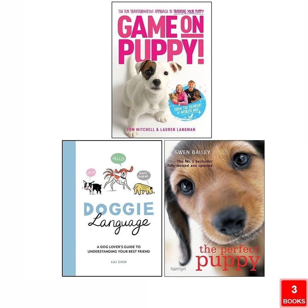 Game On Puppy, Doggie Language, Perfect Puppy Gwen Bailey 3 Books Collection