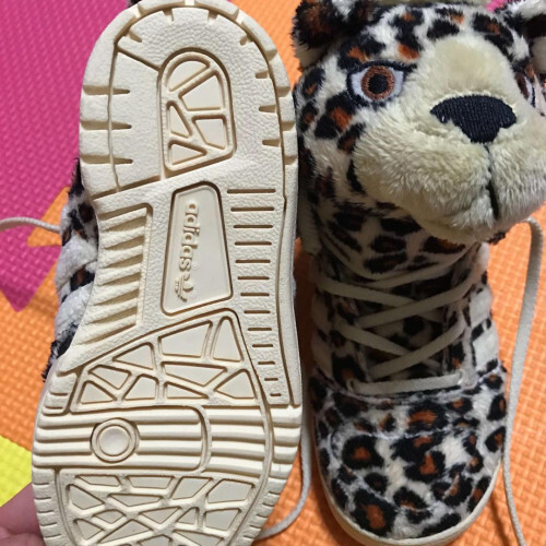 『adidas by JEREMY SCOTT』レオパード フード Adidas Originals Jeremy Scott Leopard Trainers UK4 | eBay