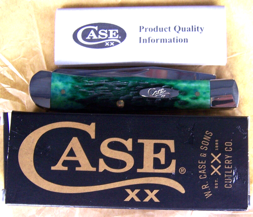 CASE XX KNIVES GREEN KENTUCKY BLUEGRASS BONE TRAPPER ITEM #22760 - Picture 4 of 5