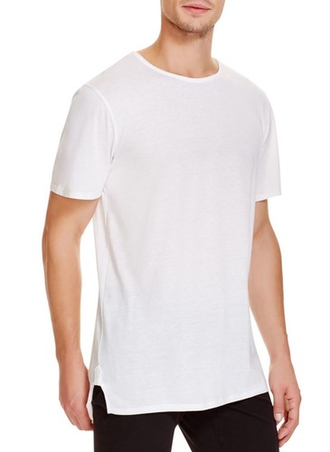 NUEVA CAMISETA BLANCA ALARGADA PARA HOMBRE O13J TWENTY ODELL BECKHAM DAWSON S $85 - Imagen 1 de 2