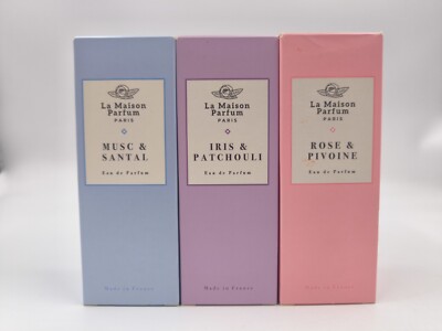 La Maison Parfum Musc & Santal Iris & Patchouli Rose & Pivoine Je 100ml