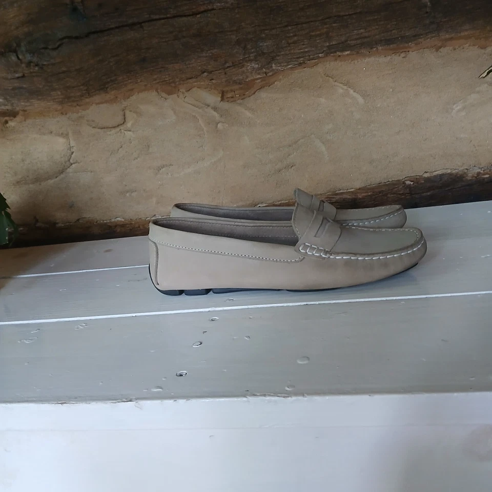 Женские мокасины для вождения Massimo Matteo мокасины пенни кожа бежевые размер 8B8B - Изображение 4 из 4