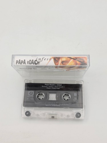 Papa Roach Infest Cassette Tape 2000 DreamWorks Vintage Rock Album Binge USA - Picture 3 of 3