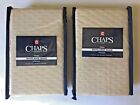 Chaps Home Set of 2 Standard Shams Size: 20 х 26" New Ship Free Tan Matelasse