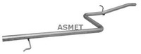 Asmet Abgasrohr Hosenrohr Mitte Passend FüR Fiat Doblo 119 1.2 16.067