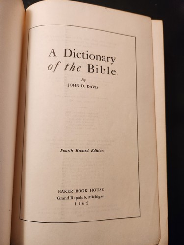Davis Dictionary of the Bible 4th Revised Edition 1962 - Picture 3 of 17