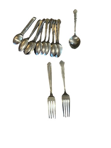 Flatware Mixed Lot Spoon Fork Damaged For Arts Crafts Projects Craft Only B126 - Picture 20 of 24