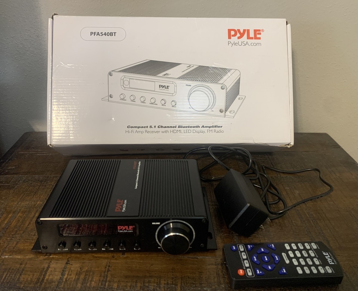 Pyle Wireless Bluetooth Home Audio Amplifier 100W Channel