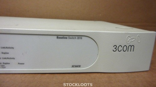 3com 2016 Baseline 3C16470B Switch 10/100 Mbps Switch AUTO MDI/MDIX - EXCL EARS - Afbeelding 2 van 3