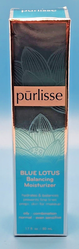 Purlisse Blue Lotus Balancing Moisturizer 1.7oz. ~ 50ML ~ BNIB