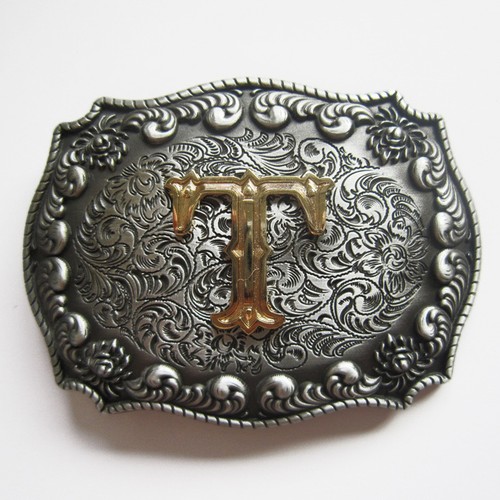 Initial Letter A to Z Western Cowboy Rodeo Belt Buckle USA Seller Free Shipping - Picture 18 of 24
