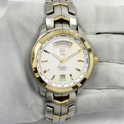 Tag Heuer Link Calibre 5 WJF2050.BB0593 42MM White Dial Two-Tone