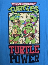 2014 Vintage Juniors Teenage Mutant Ninja Turtles Power Group Tee Shirt TMNT L