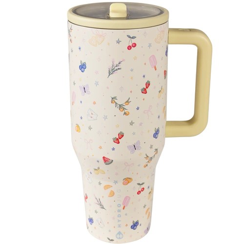 HydroJug 🦋🫐🍉🍋🎀 Tori Halford x ACTA Berries & Cream 40 oz. Traveler Tumbler - Picture 2 of 5