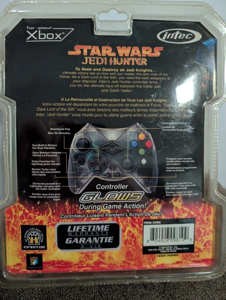 Intec Star Wars Darth Vader PlayStation 2 Transparent Official Controller Sealed - Image 2 of 2