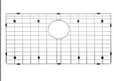 Serene Valley 27-9/16" x 14-7/16"Sink Protector Rear Drain w Corner Radius 3/16"