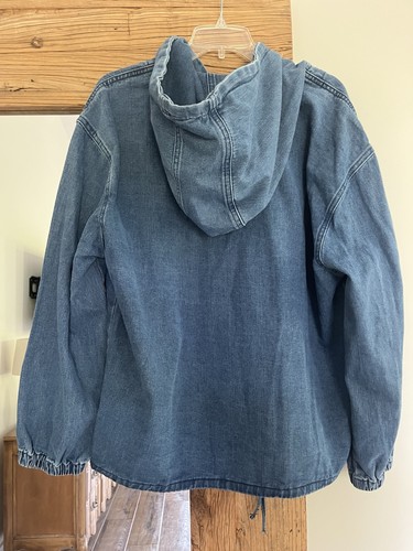 Awesome Denim Women’s Drawstring Hoodie Pullover By DAZY size XL - Picture 10 of 16