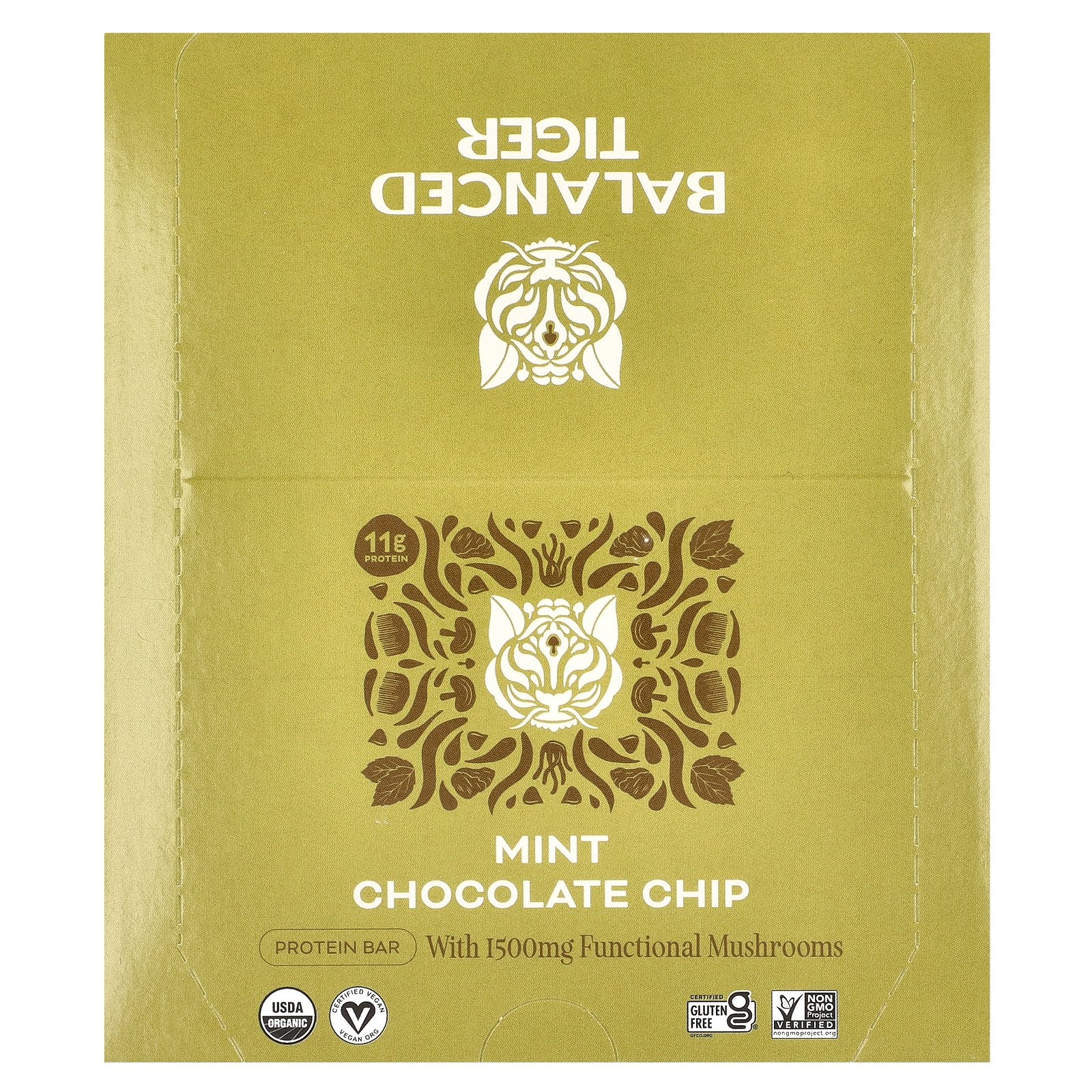 Протеи батончик с мятно-шоколадной крошкой, 12 батончиков, по 1,55 унции (44 г) каждый