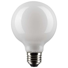 Satco 4.5w G25 Globe Filament LED 2700K Medium Base White Dimmable - 40w equiv