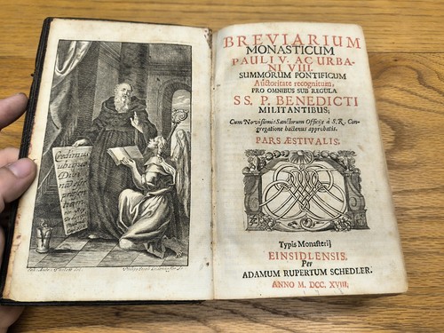 Breviarium Monasticum 1718 Latin - Foto 4 di 8