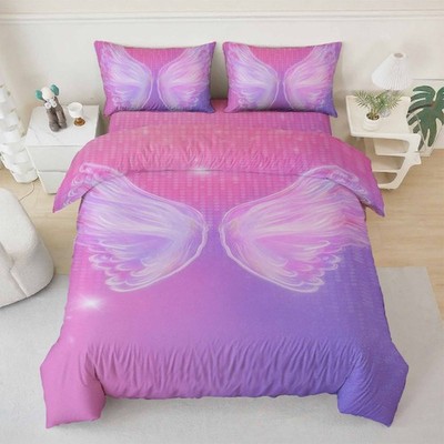 3D Wings Illustration Quilt Cover Set Bedding Sets Pillowcases Queen