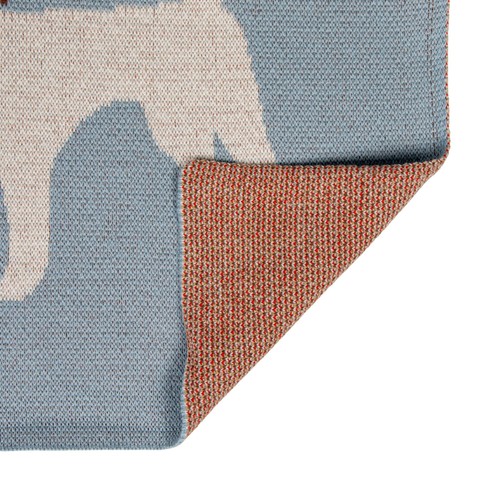 Cotton Knit Baby Blanket with Dog Prints, Multicolor - Picture 6 of 8