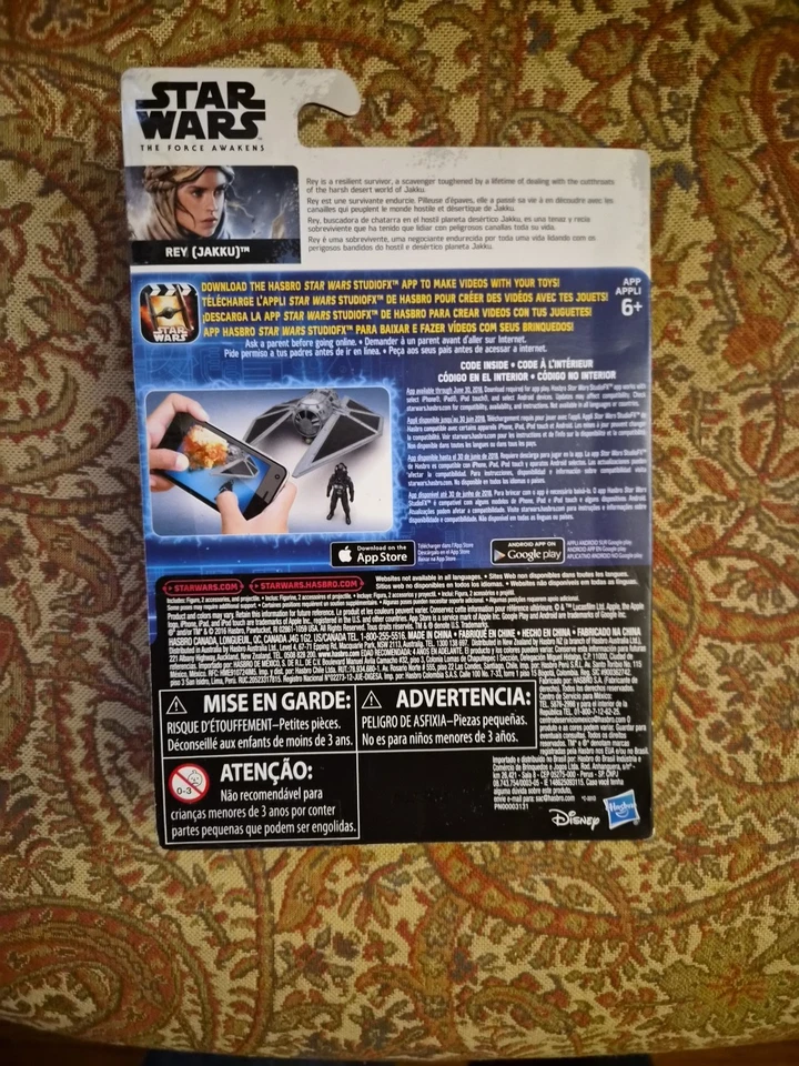 Экшн-фигурка Hasbro Star Wars Force Awakens REY (JAKKU) 3.75 Projectile Firing - Изображение 2 из 2