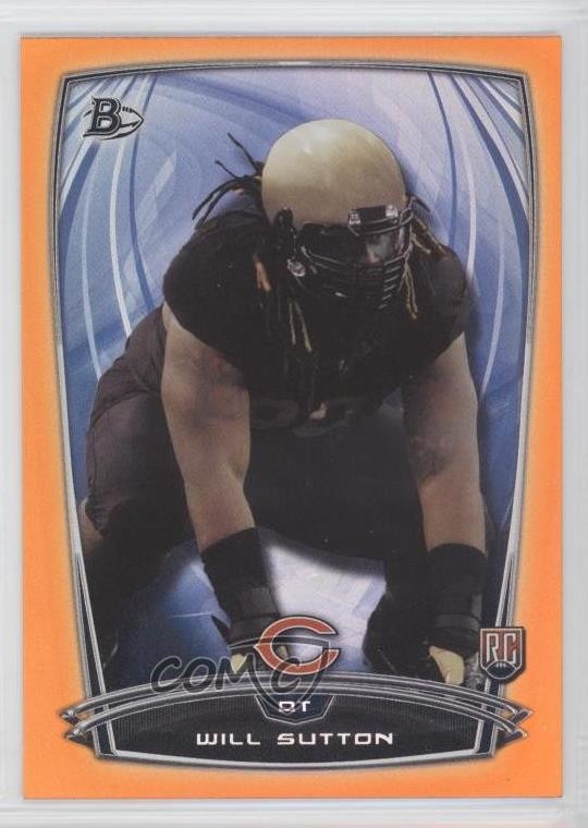 2014 Bowman Rookies Orange Foil 173/299 Will Sutton #84 RC 0f8