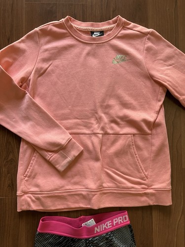 NIKE - Girls - Sweatshirt/T-shirt Dress/Leggings - Size L/XL - Pink - CUTE! NR! - Picture 3 of 5