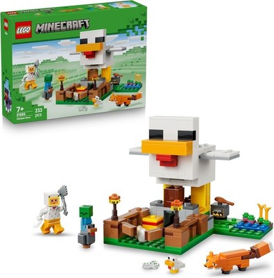 LEGO Minecraft Hühnerfarm Spielset Minifiguren Fuchs Zombie Kinder 233 Stk