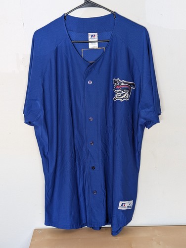 Pensacola Blue Wahoos #41 Russell Blue Baseball Jersey Size XL Player Issue - Picture 3 of 6