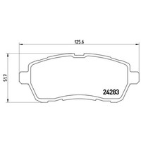 Brembo BremsbeläGe Bremsbelegsatz Vorne FüR Ford Fiesta VI Mazda 2