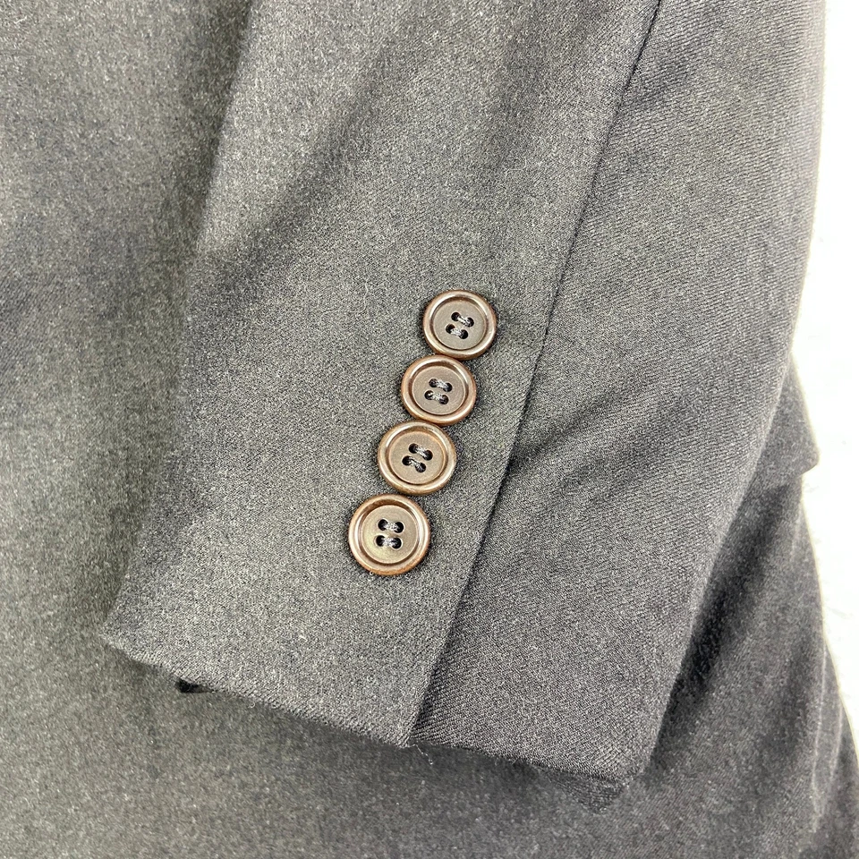 BROOKS BROTHERS 羊绒羊毛西装外套 40R 码棕色 3 按钮单通风 — 第 4/4 张图片