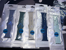 Lot of 5 Multicolor Silicone Strap Bands for Apple Watch Series 1-5 38/40mm