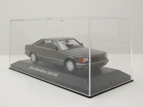 MERCEDES 560SEC (C126) Grey metallic 1980 1/43 MINICHAMPS 940035122 - 第 4/5 張圖片