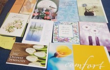 Lot A 10 Assorted SYMPATHY Greeting Cards with Beautiful Designs