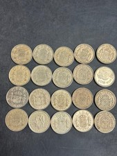 20 Spain 100 Pesetas Coins- 20 X 100 ESP Spanish Peseta Vintage Old Uncommon