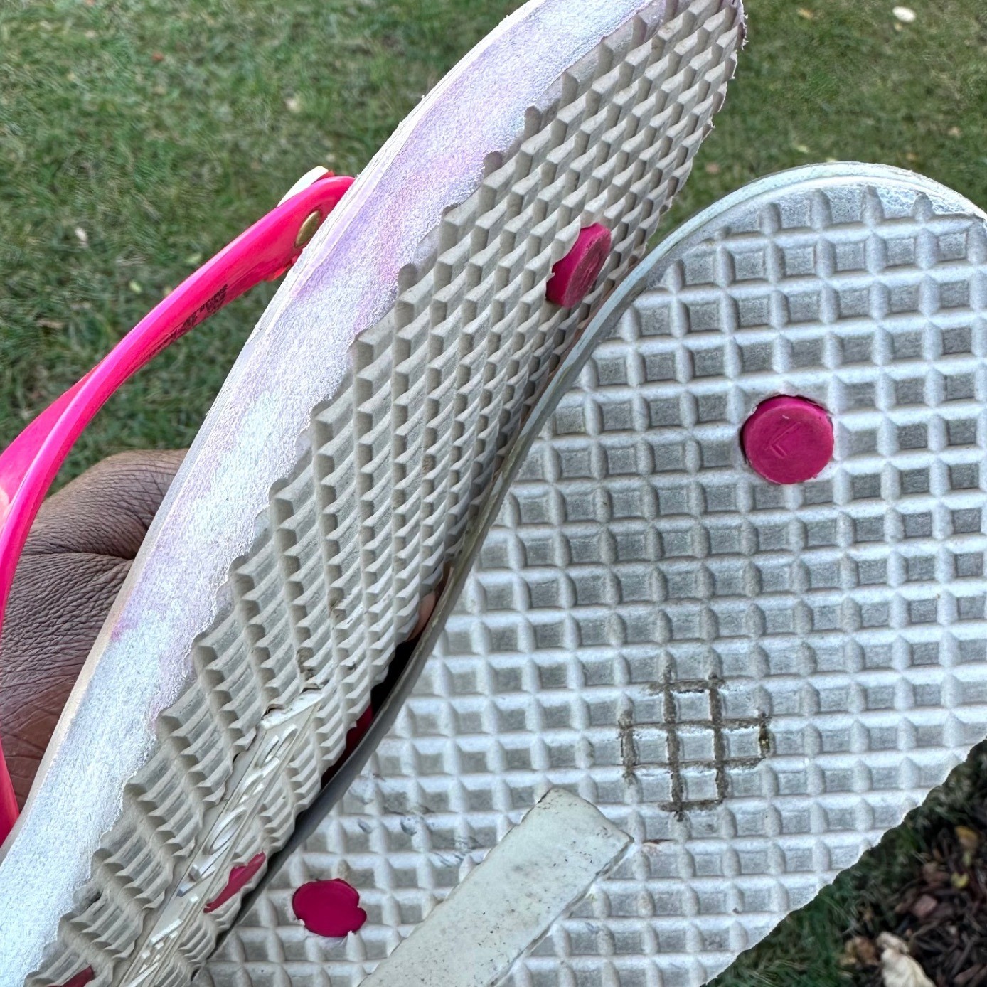 Michael Kors Women's Mini Jet Set Shiny Flip Flop Sandals Size 8 Ultra Pink thumbnail 6