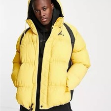 Jordan Mens Essentials Puffer Jacket Yellow Synthetic Fill DA9806-781 Size S-XL