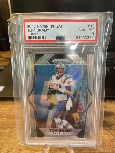 2017 Panini Prizm - Tom Brady #33 Silver Prizm PSA 8