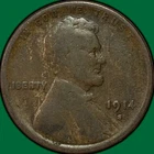 1914-S Lincoln Wheat Cent Very Good VG Coin #37178